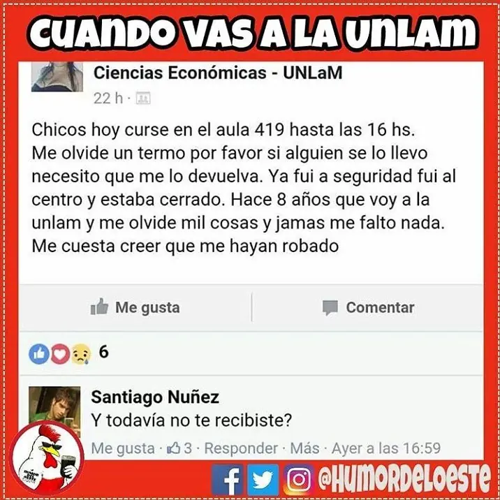 Humor solo para Zona Oeste