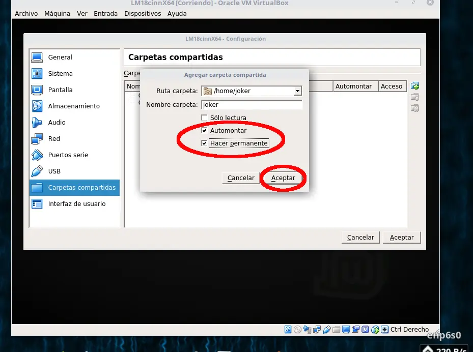 Ajustes (Post-Instalación) máquina virtual[VirtualBox]