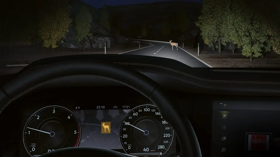 Volkswagen presenta vanguardista sistema de visión nocturna