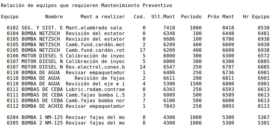 sistema informatico mantenimient