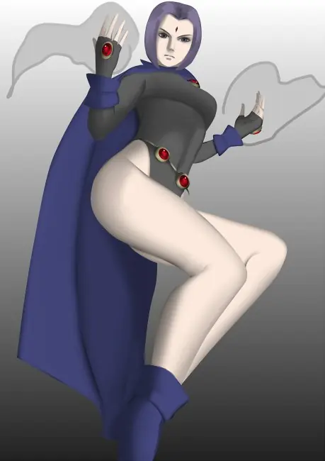 Dibujé a Raven de los Jóvenes Titanes y te la muestro
