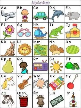 abecedario en espanol ilustrado