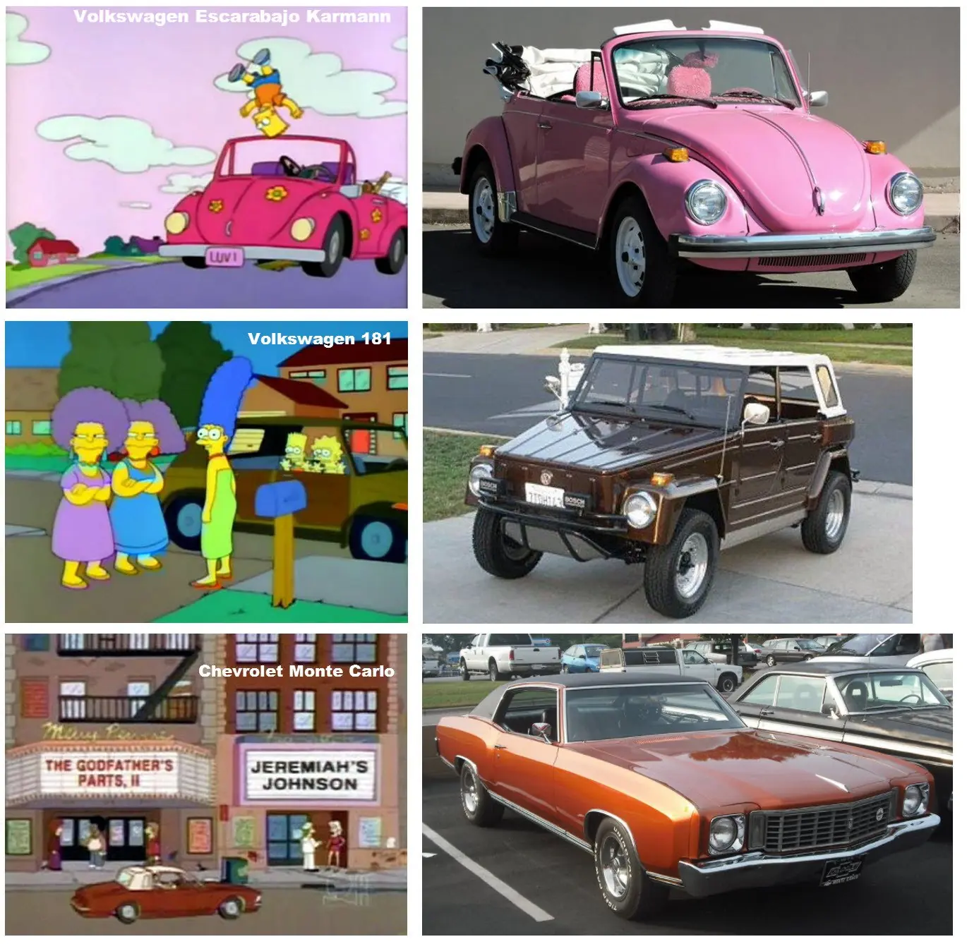 Los autos reales de Los Simpsons [megapost]