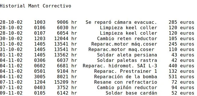 mantenimiento correctivo