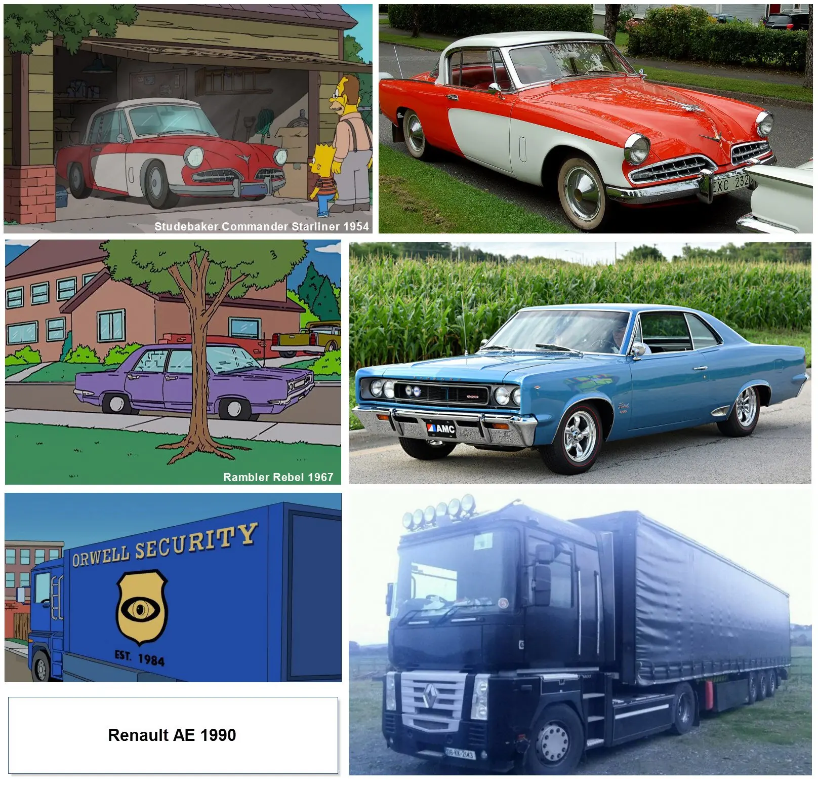 Los autos reales de Los Simpsons [megapost]