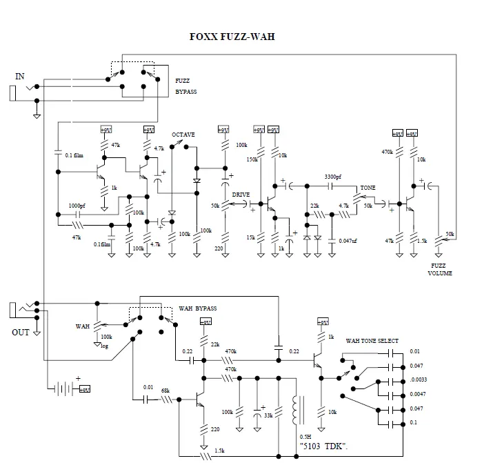 circuitos de pedales de guitarra