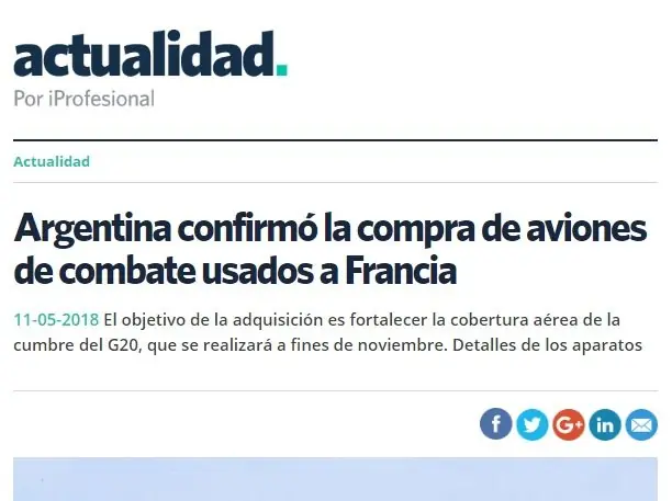 Sobre la desmentida a mi post sobre los cazas Etendard