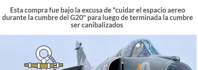 Argentina compra cazas