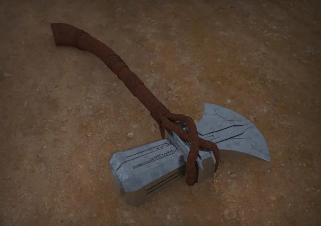 La Stormbreaker! nueva arma de thor (3dmodel)