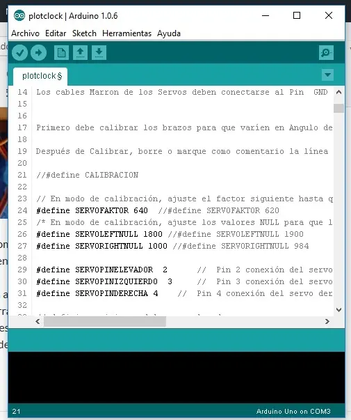 Proyecto 30: Robot reloj PlotClock