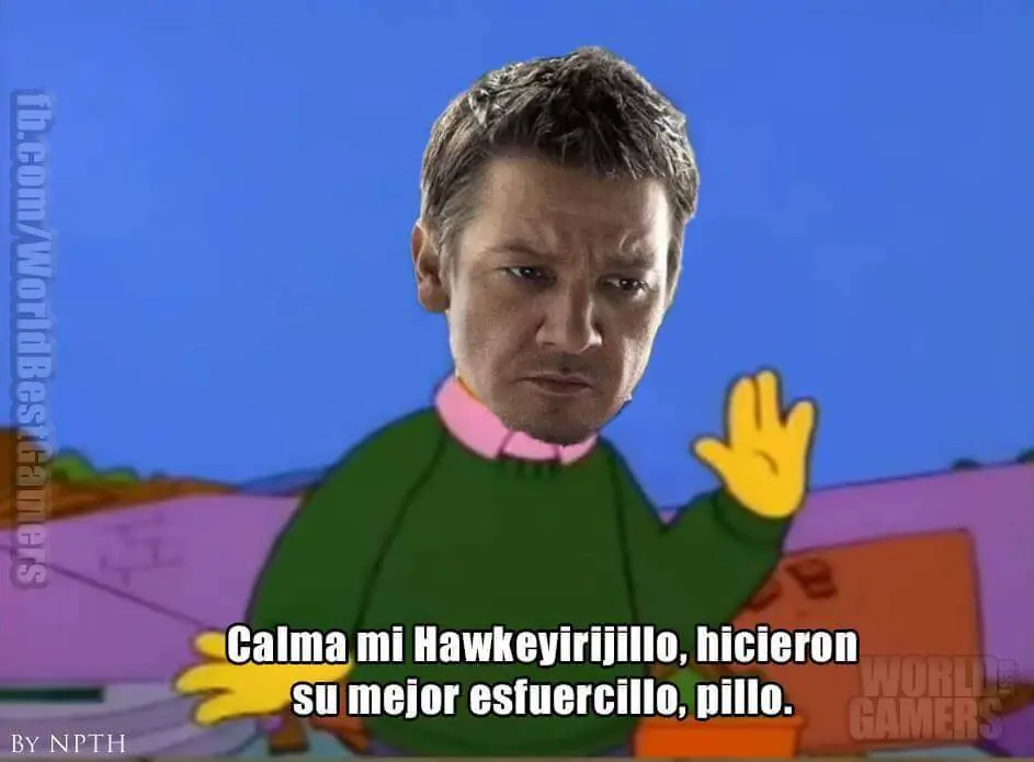 Hawkeye re caliente le canta la posta a los vengadores
