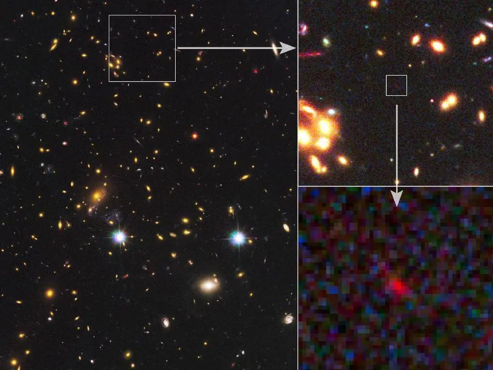 la segunda galaxia más distante de todos los tiempos