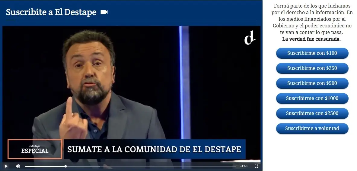 el destape web