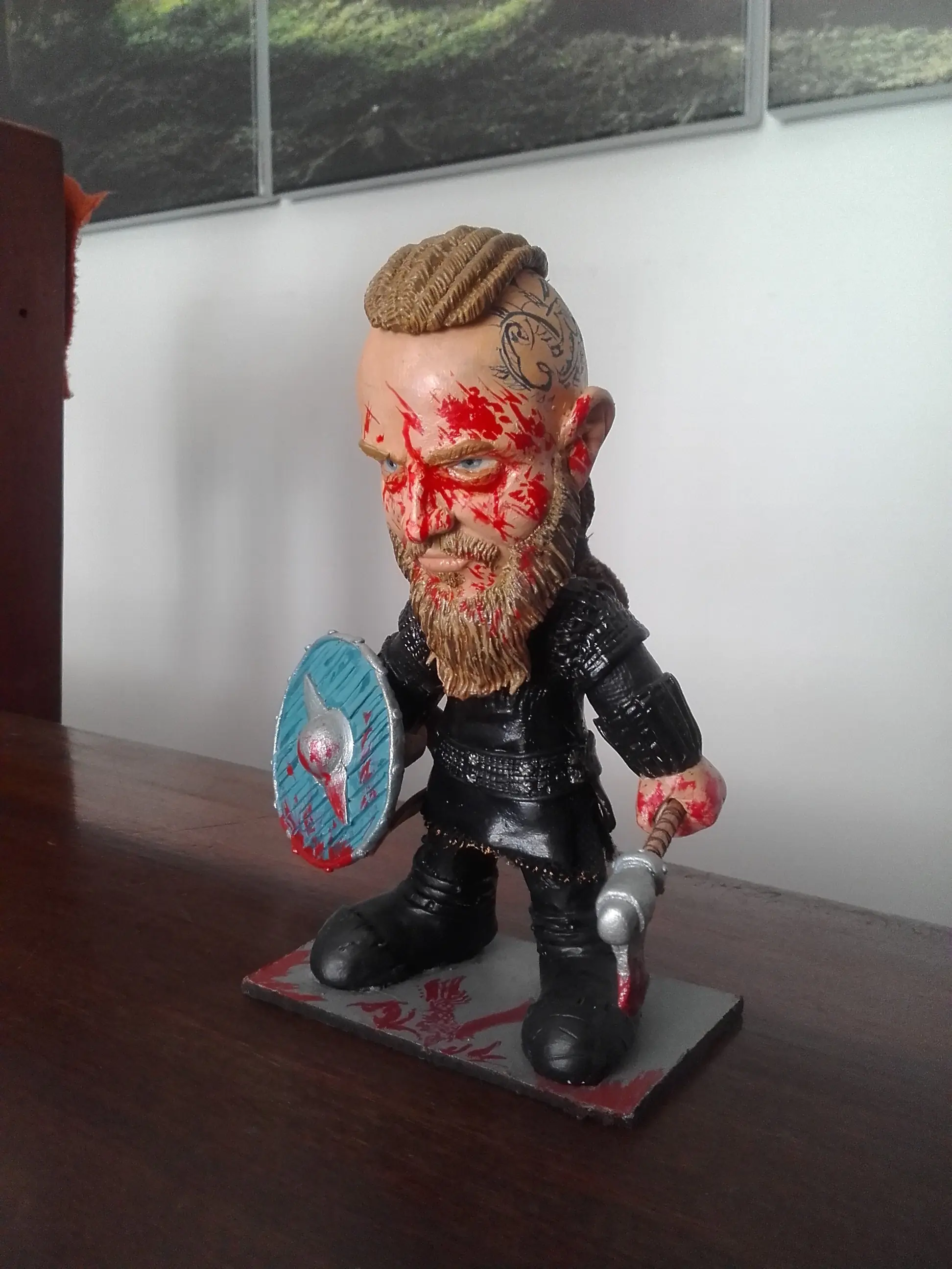 Hice un Mini Ragnar de Vikings, bien taringuero.