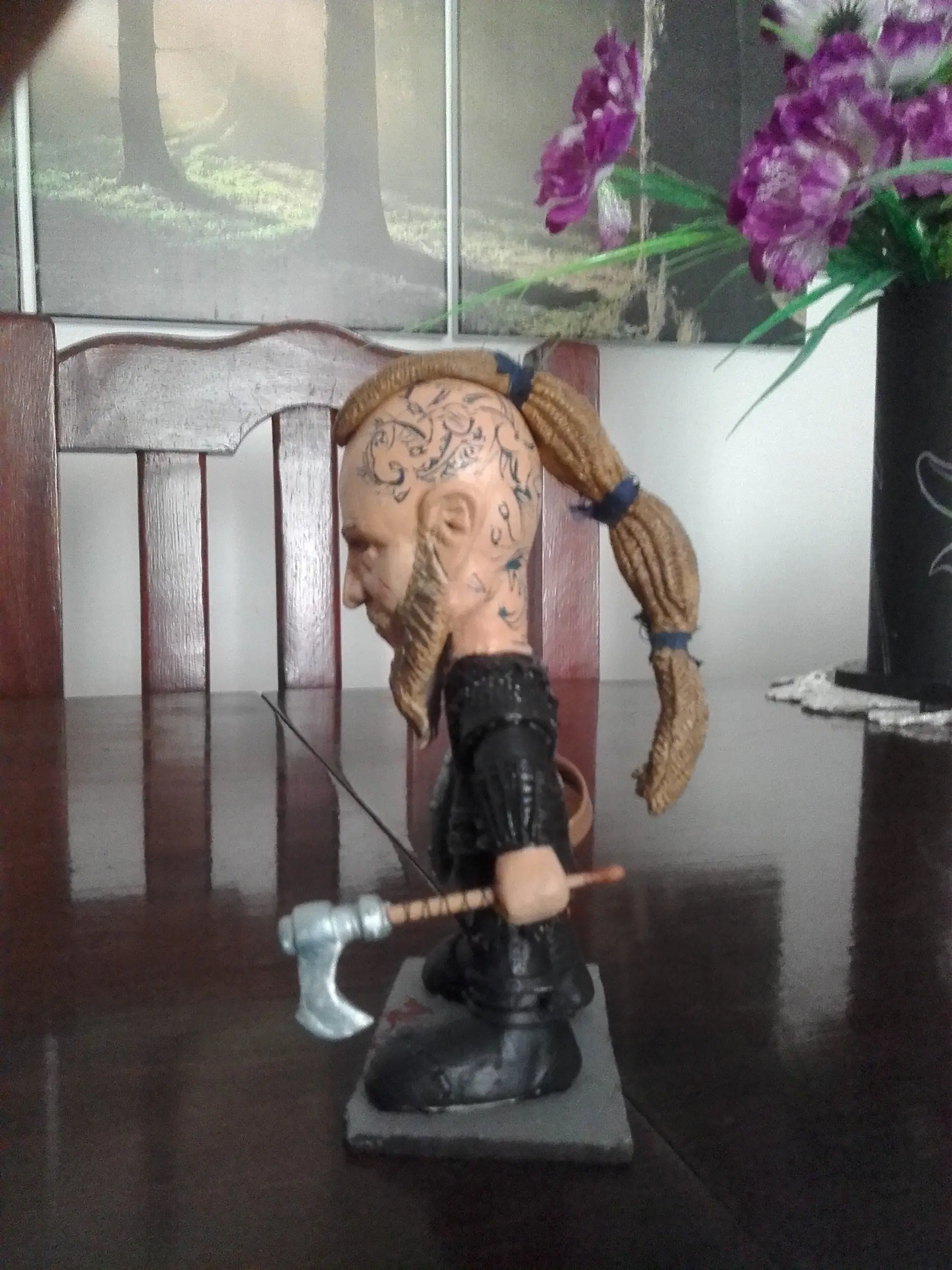 Hice un Mini Ragnar de Vikings, bien taringuero.