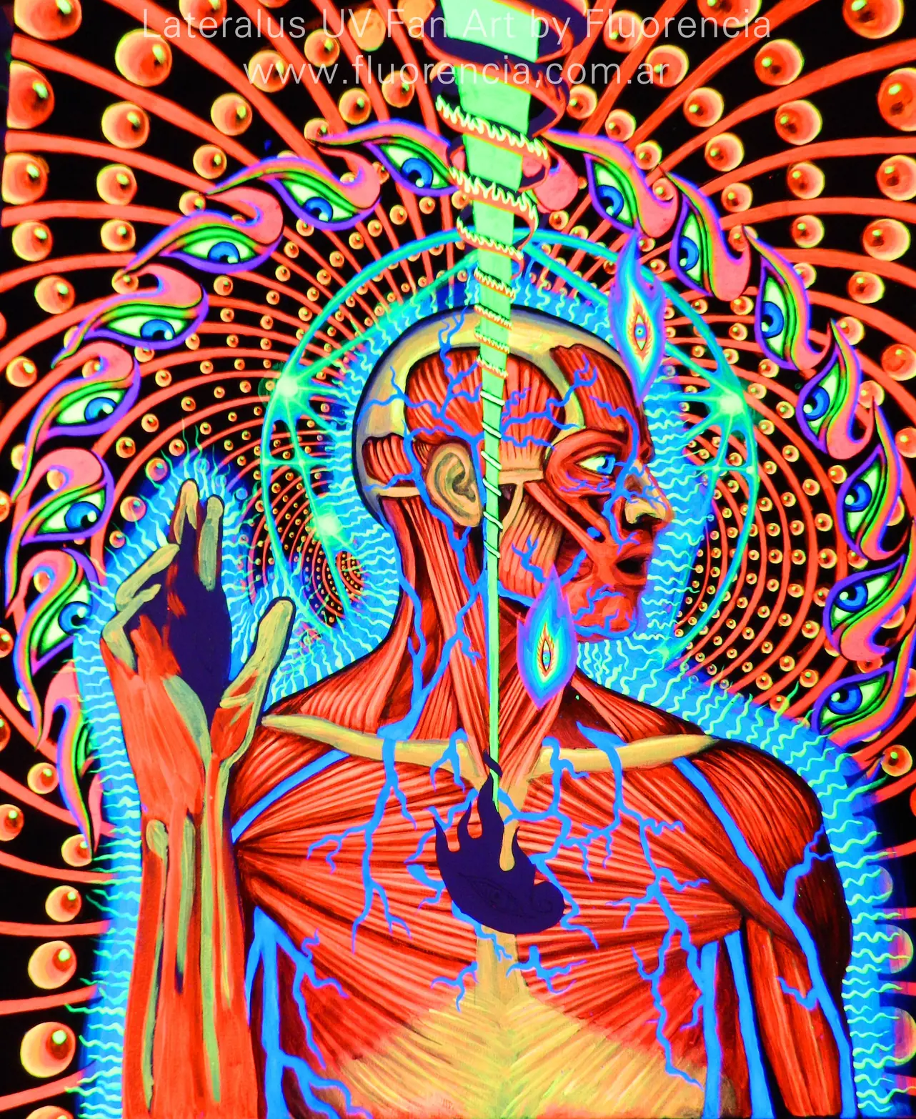 Pintura UV Fan Art de Lateralus, Tool.