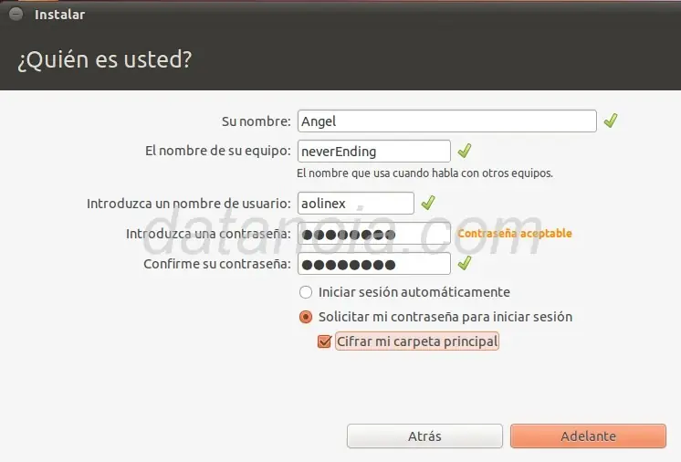 sin formatear