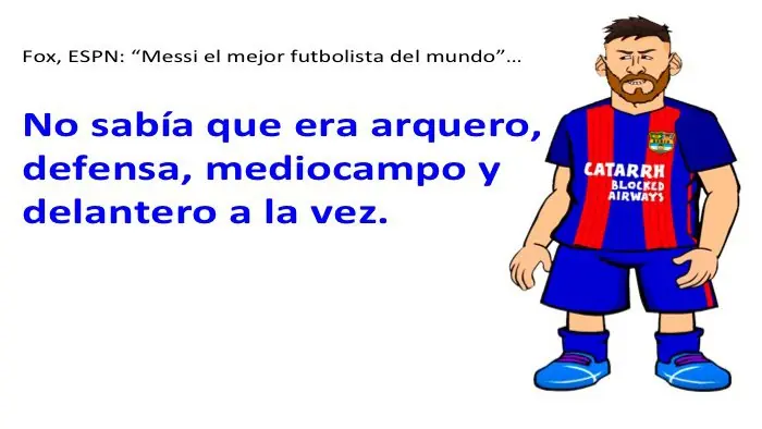 "Messi el mejor futbolista del mundo"