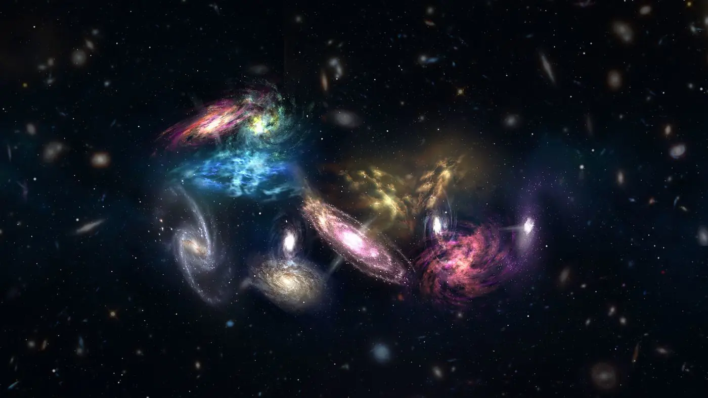 Cúmulo de 14 galaxias, la estructura más grande del universo