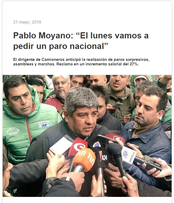 Crisis argentina