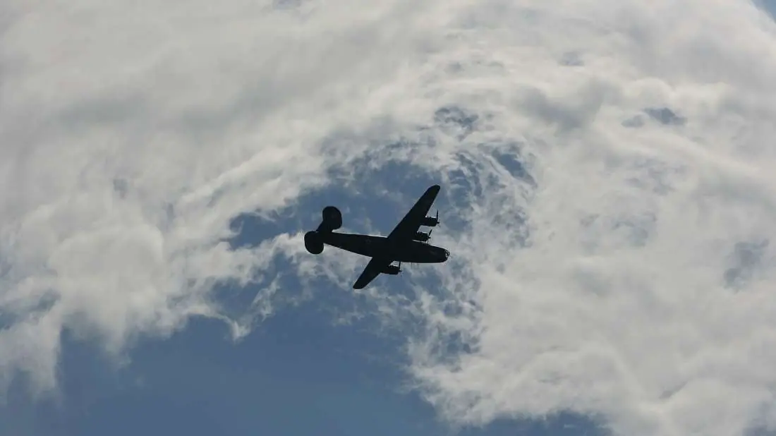 Un bombardero de la Segunda Guerra Mundial