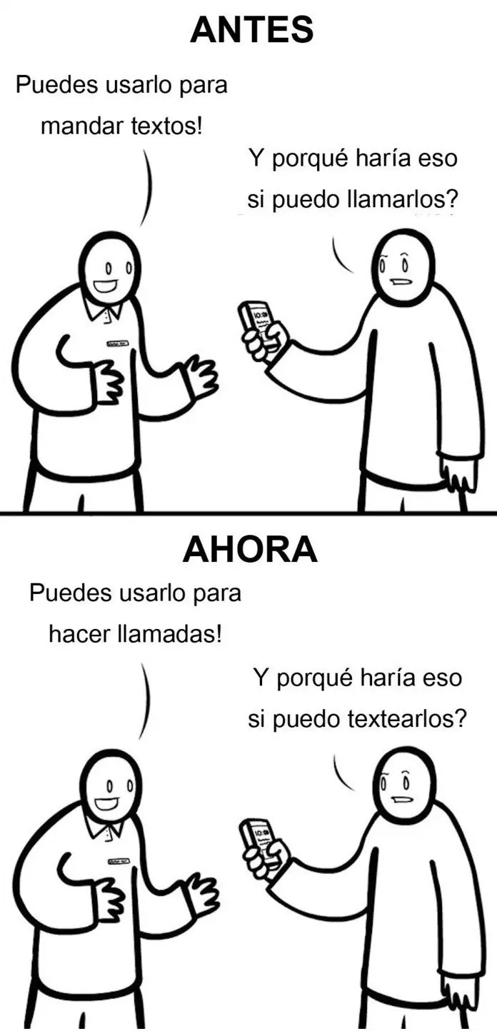 antes vs ahora
