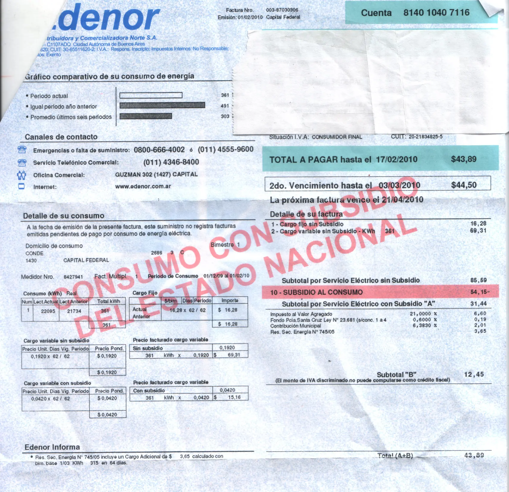 La Patria es el subsidio!