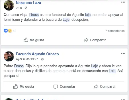 Dross a Favor de Agustin Laje: Las redes estallan