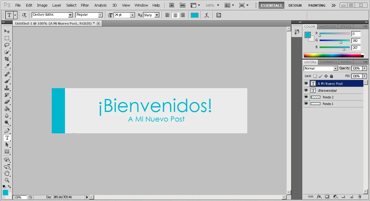 ¡Simple y Elegante Banner para tus Post! | Tutorial | Ps
