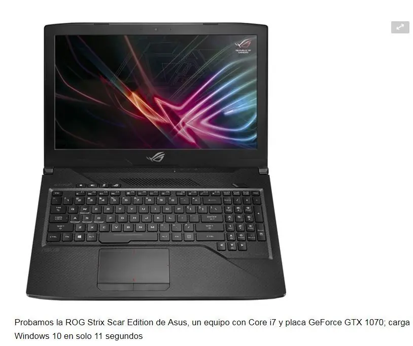 Asus ROG Strix Scar Edition: una notebook potente