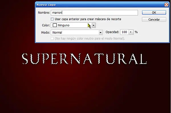 tutorial efecto texto supernatural