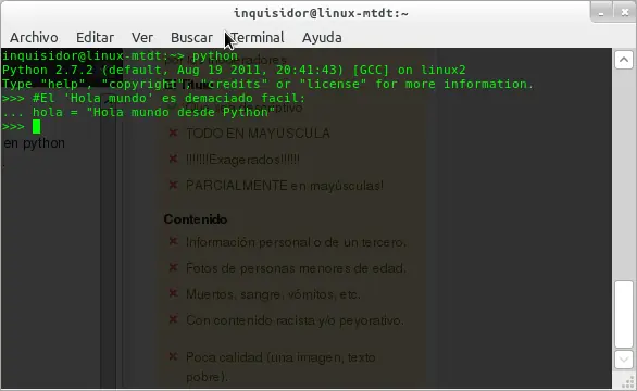 Tutorial | Mi primer programa en Python