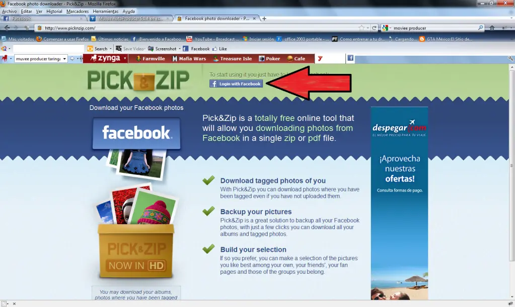 Como descargar todo un album de Facebook (Sin programas)