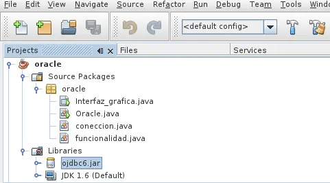 Conectar Base de datos de ORacle con aplicacion JAVA