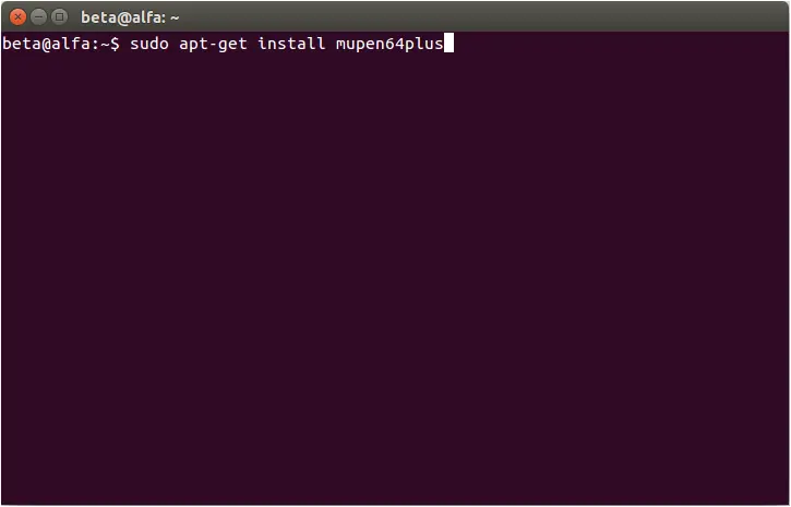 Mupen64plus: emulador para Nintendo 64 (Ubuntu/Linux).