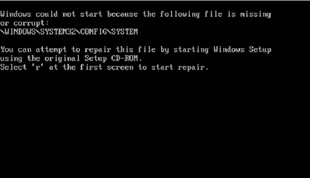error windows