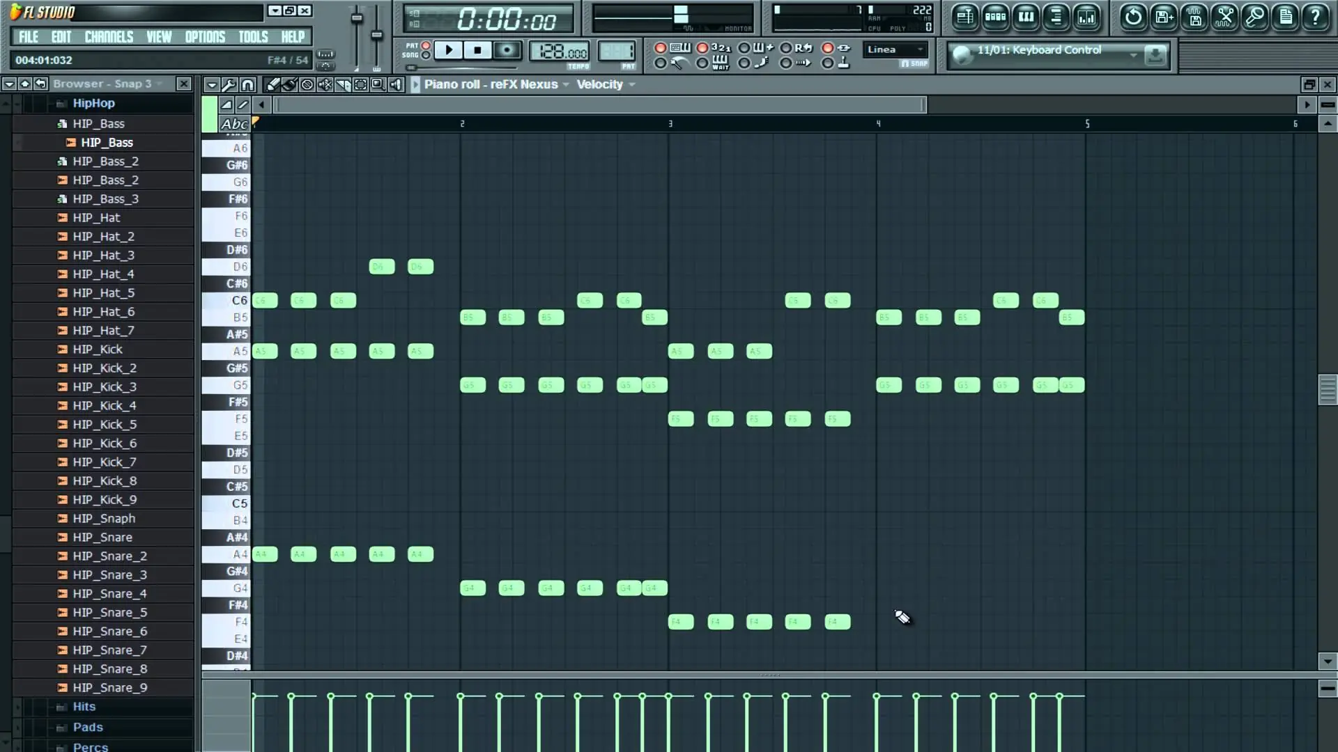 Tema musical creado en FL STUDIO