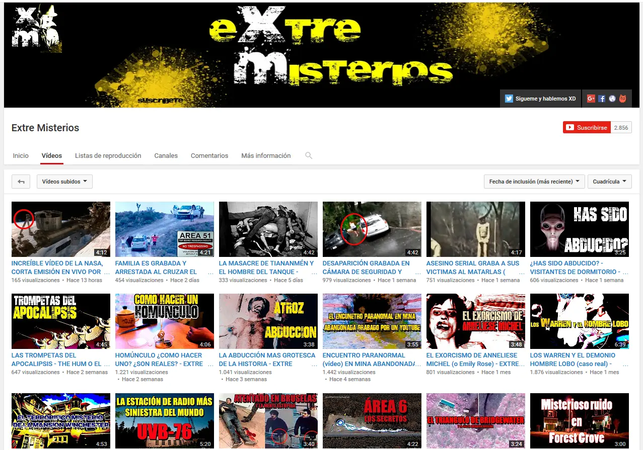 Top canales