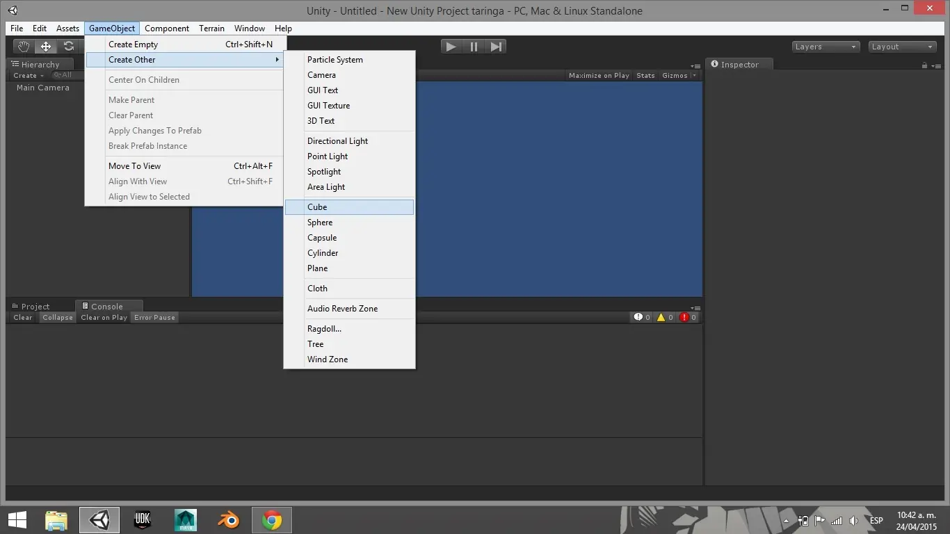 Creación de Script C# para mover jugador en Unity