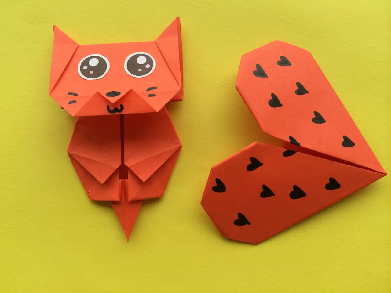 Adorables marcadores de origami