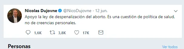 Cambia tendencia? Dujovne se mostro a favor del aborto