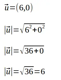 norma de una vector