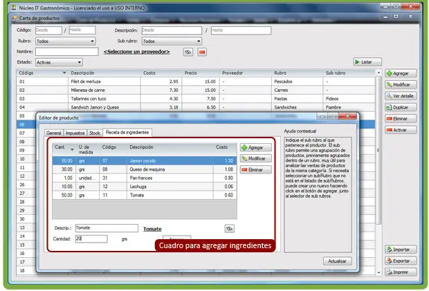 Software Restaurant/Bar, Delivery - Núcleo IT Gastronómico