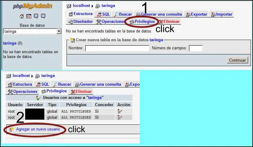 base de datos MySQL