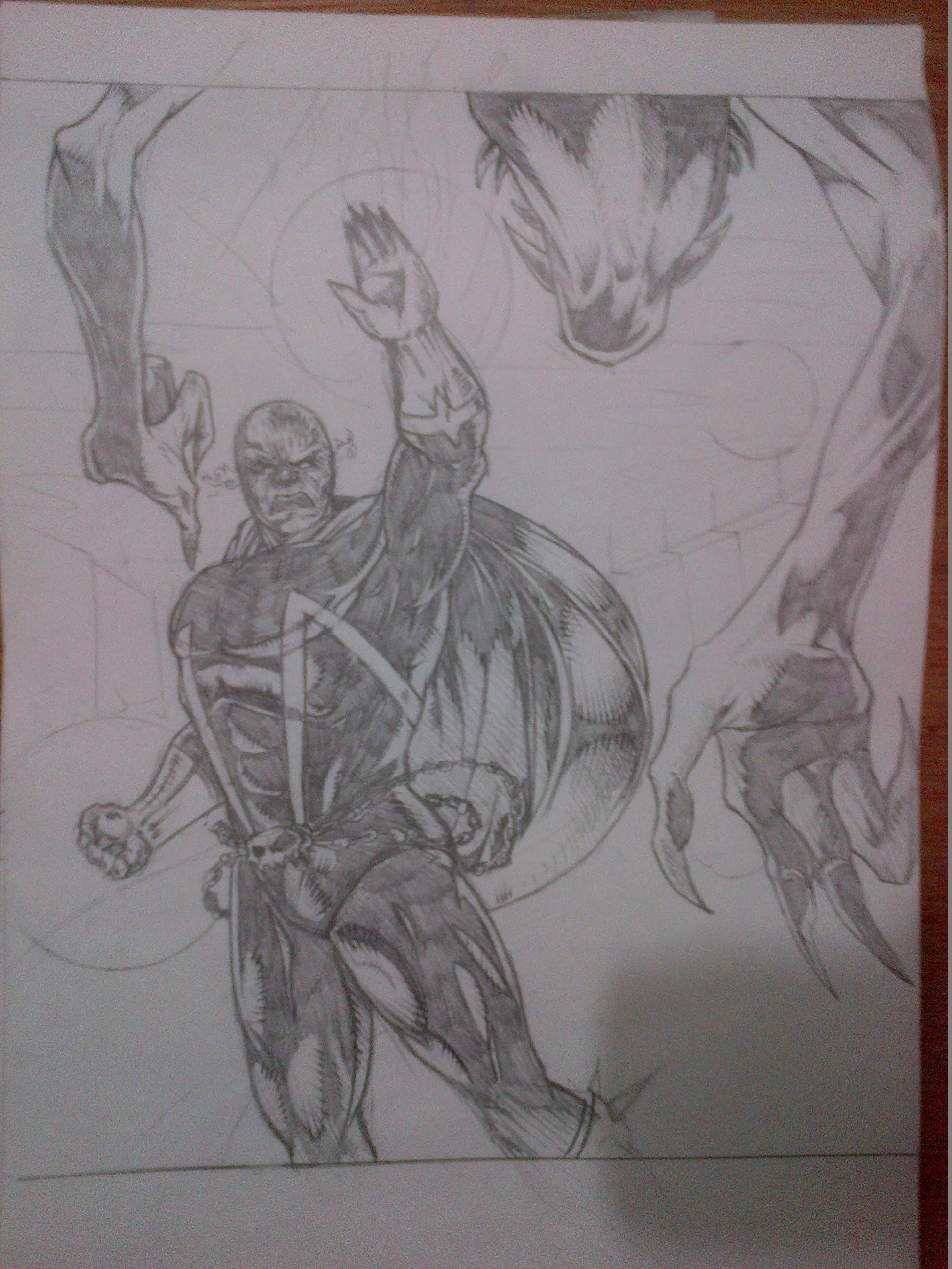 Dibujo Spawn vs  Violator comic