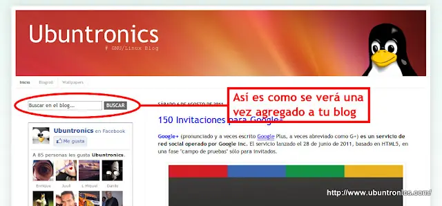 Agregar un buscador a tu blog | Blogger