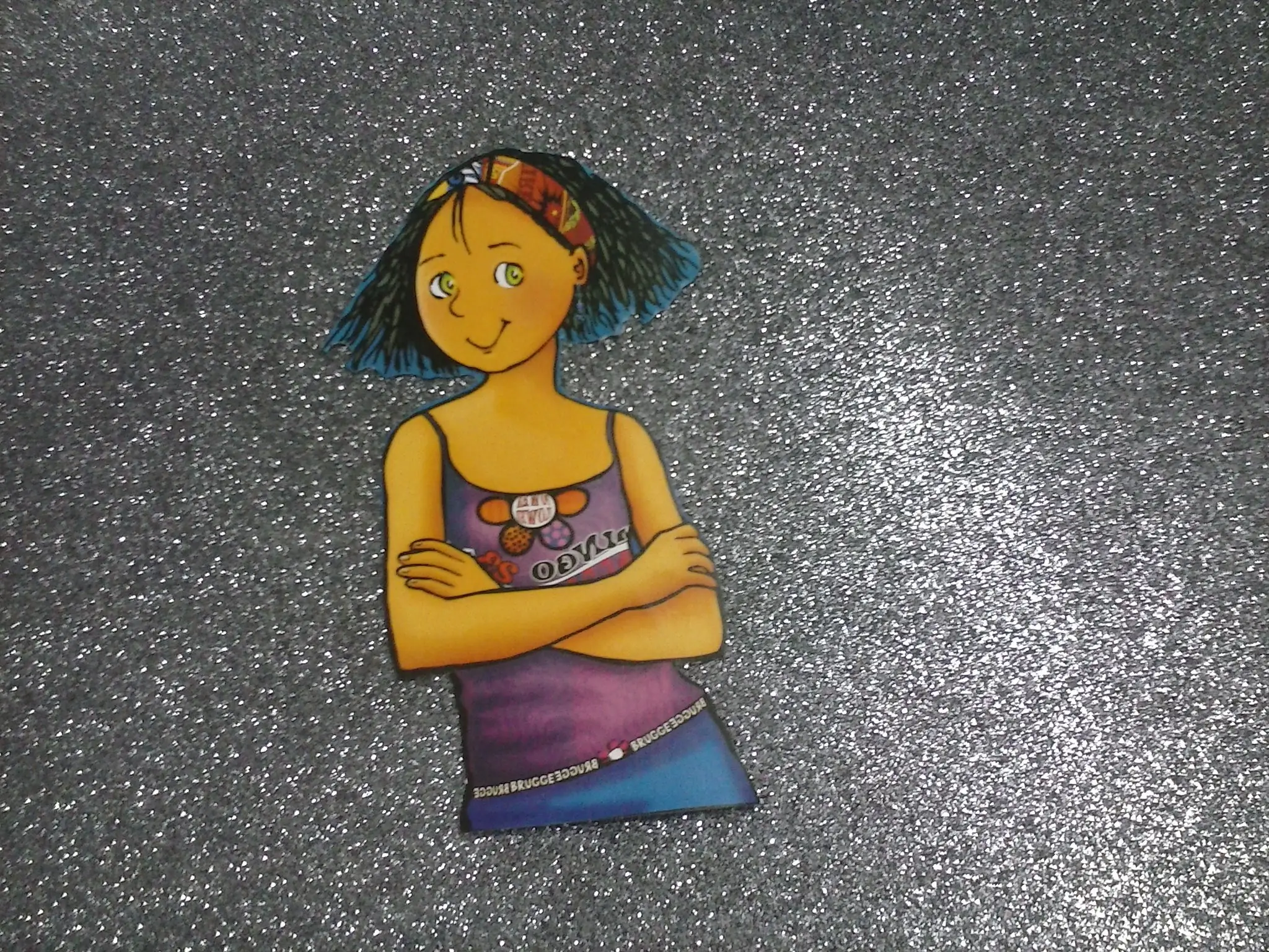 Goma eva con brillo decorada