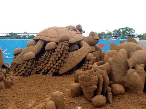 esculturas de arena