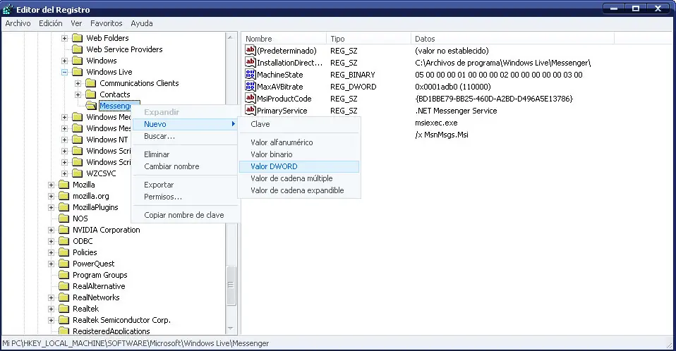 Multisesión en MSN Windows Live Messenger sin Programas!!