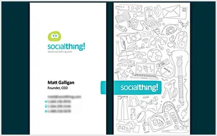 Diseños creativos de tarjetas personales